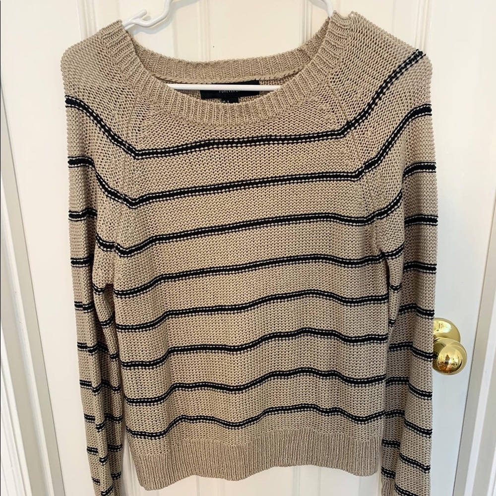 Neutral striped sweater